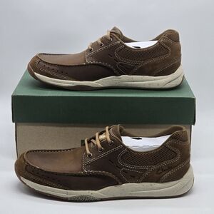 Clarks Mens Shoes Allston Edge Tan Nubuck Size 7M Brand New With Box
